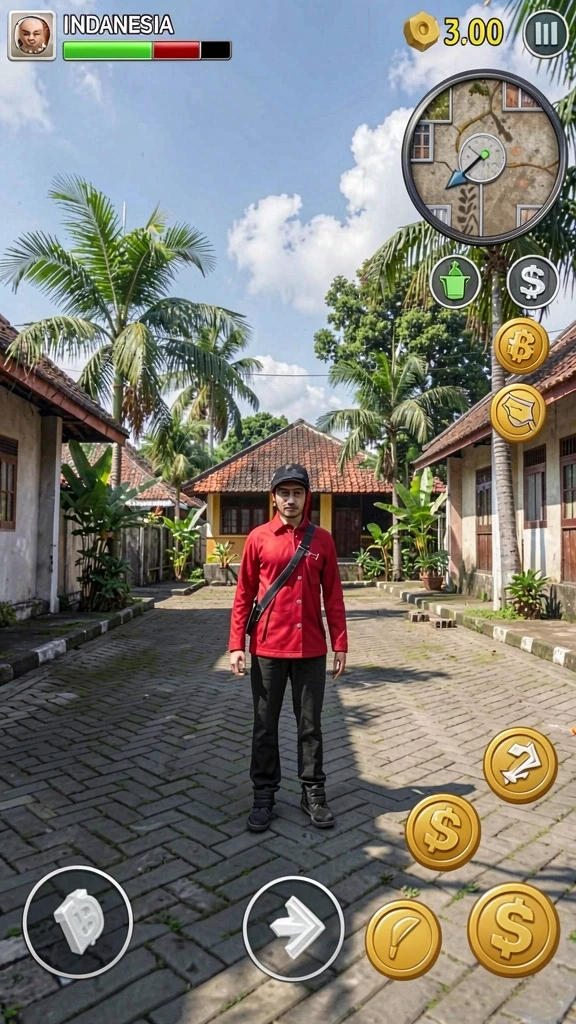 333v - Screenshot menampilkan karakter utama dalam aksi epik.