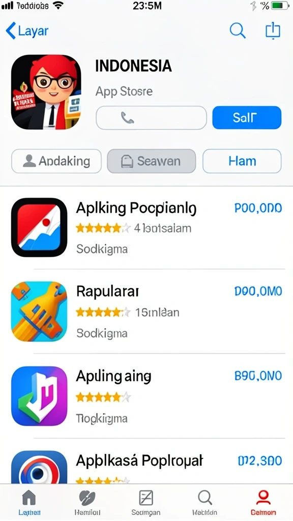 agenhoki - Tampilan antarmuka yang user-friendly dan menarik.