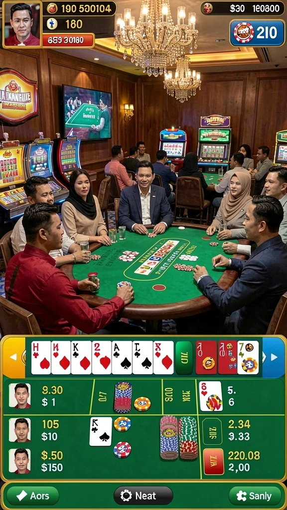 qqstar - Tampilan menu utama QQSTAR yang menarik.