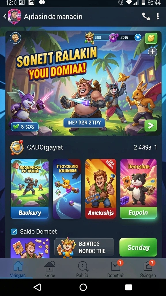 vespa69 - Screenshot memperlihatkan mode balapan seru antara pemain.